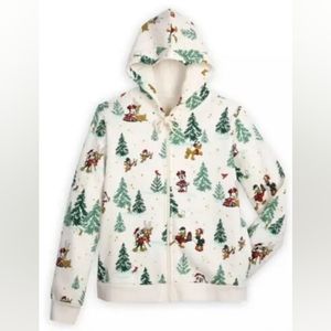 NWT NIB Disney Mickey Mouse and Friends 2022 Zip Up Christmas Sweater